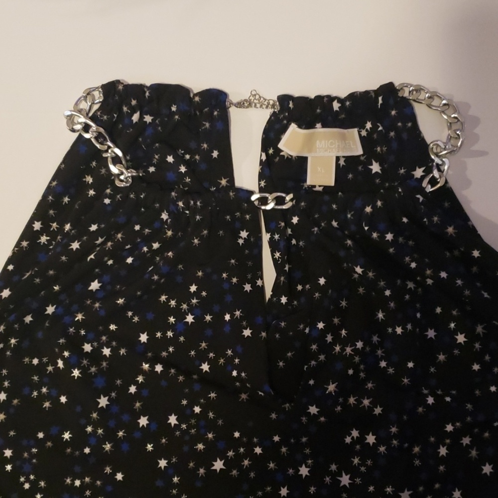 Michael Kors Star Tunic Silver Chain Size XL